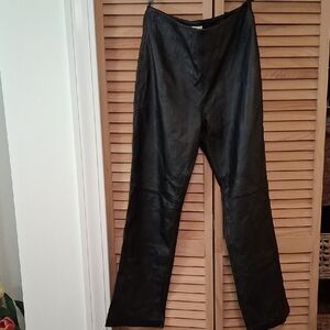 Apt. 9 Black Lambskin Leather Pants